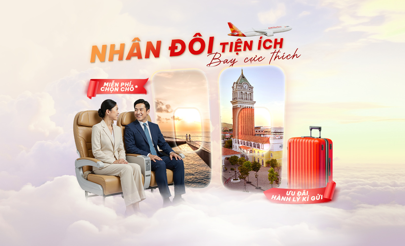 Nhân đôi tiện ích - Bay cực thích